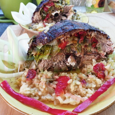 Великденски агнешки пълнени котлети 