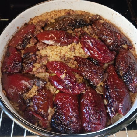 Червени сушени чушки 