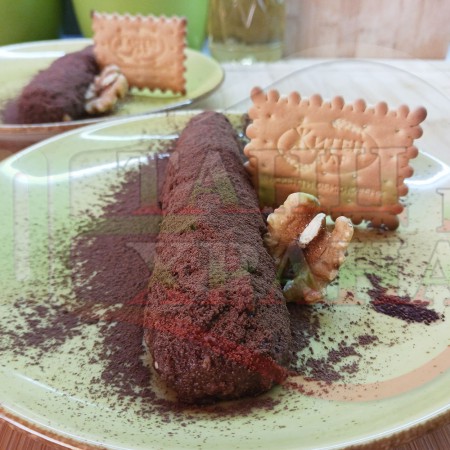 Български бисквитени бананови пуровидни постни мини торти 