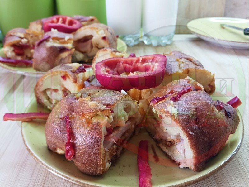 Колбасов солен кекс 