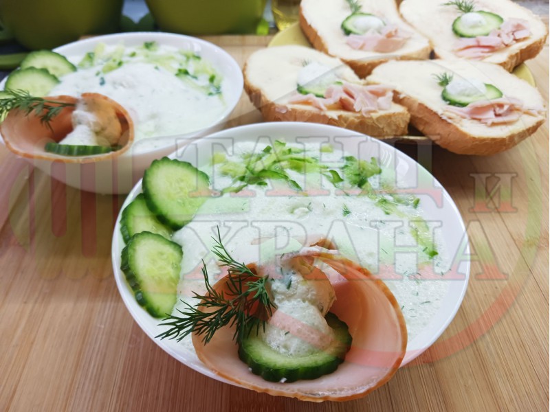 Българска копърова млечна сурова супа 