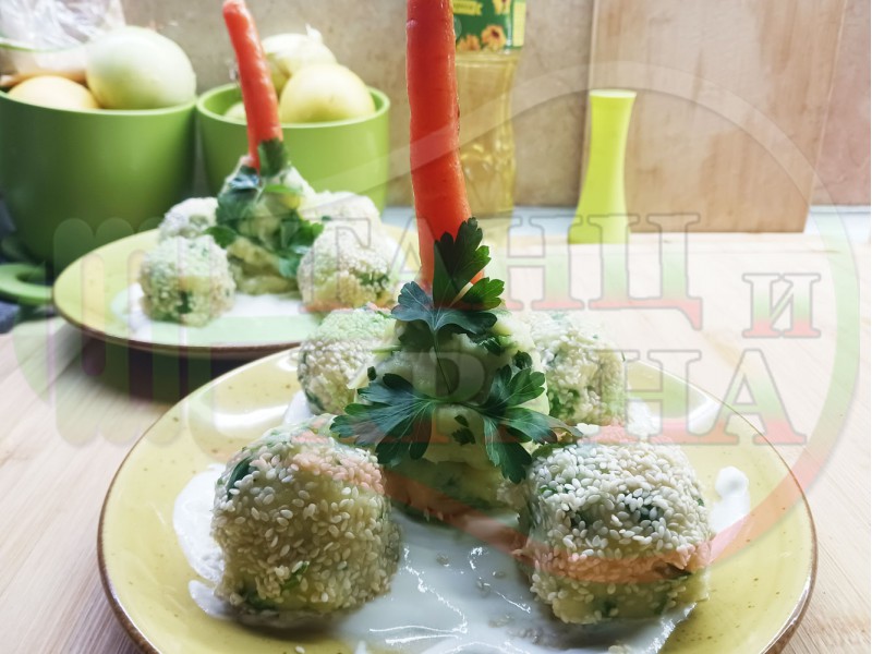 Мини топчета от свинска кайма 