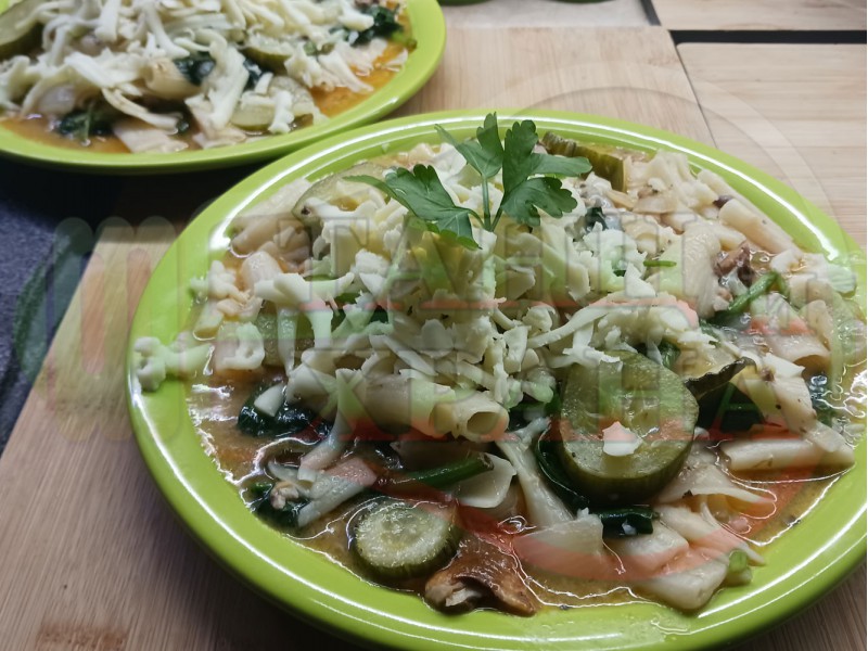 Спанакови къси макарони 
