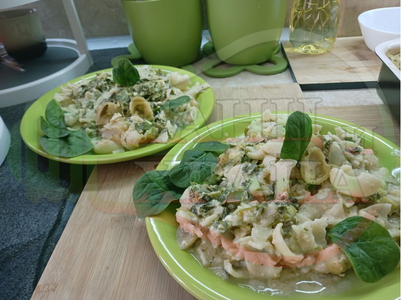Спанакови макарони 