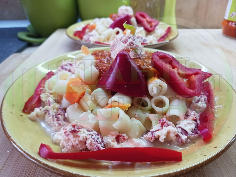 Български къси макарони на фурна 