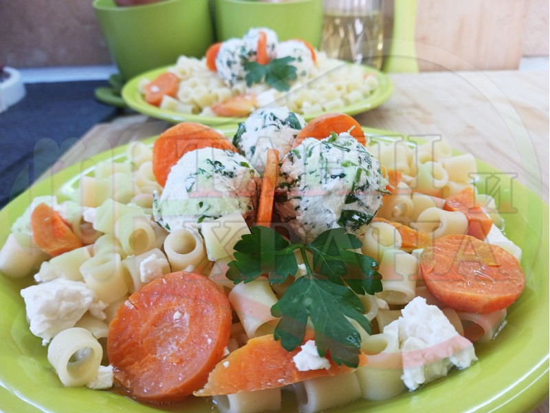 Български къси макарони на фурна 