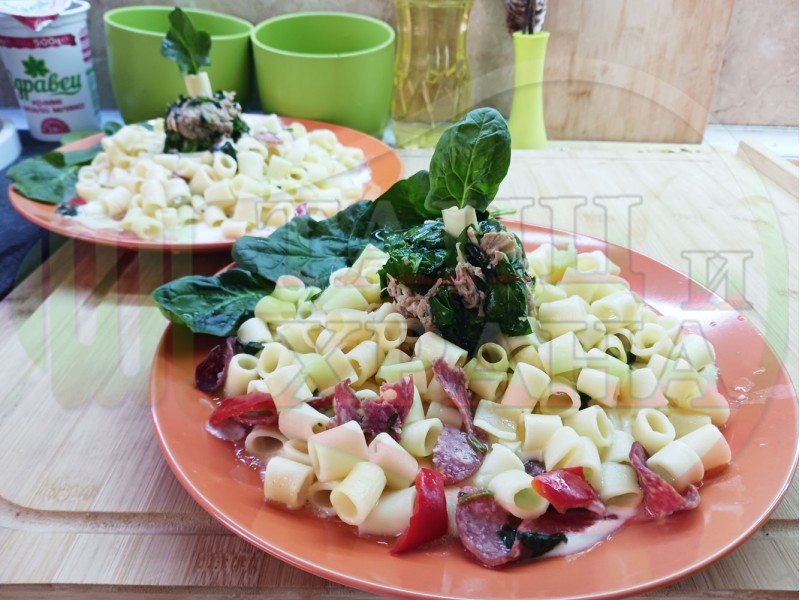 Български солени къси макарони 