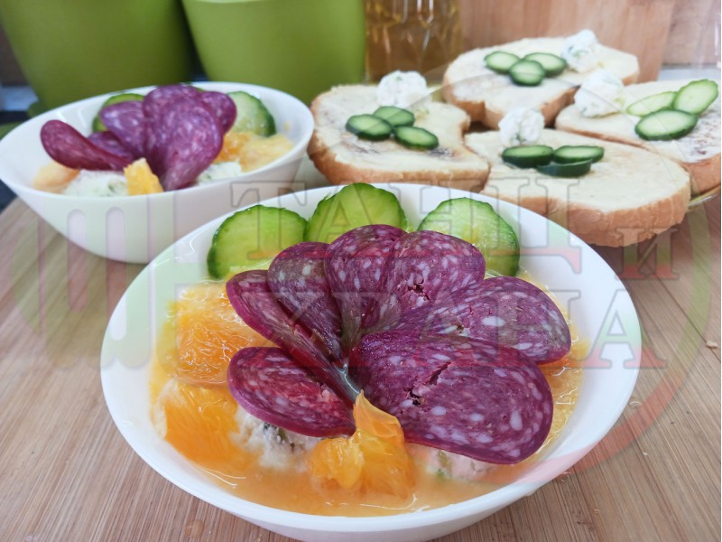 Българска портокалова млечна сурова супа 