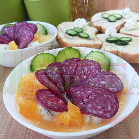 Българска портокалова млечна сурова супа 