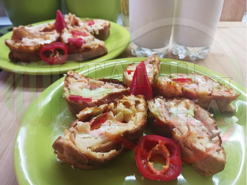 Солено кексово руло 