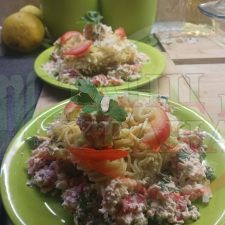 Български спагети на фурна 