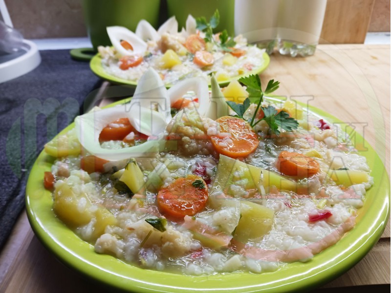 Постен ориз с картофи 